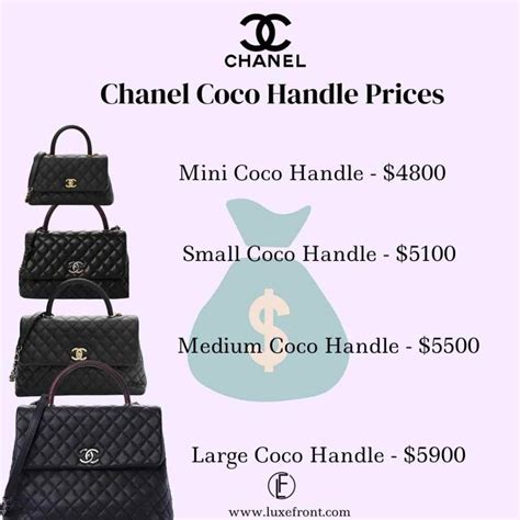 chanel bag increase|chanel coco handle price 2023.